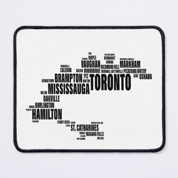 Item preview, Toronto Typography Map - GTA Golden Horseshoe City Fonts designed and sold by Tomas Munoz.