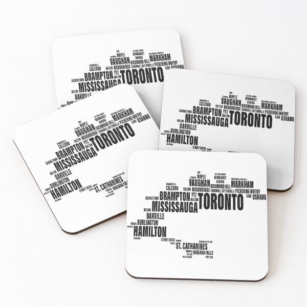 Item preview, Toronto Typography Map - GTA Golden Horseshoe City Fonts designed and sold by Tomas Munoz.