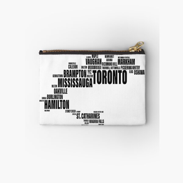 Item preview, Toronto Typography Map - GTA Golden Horseshoe City Fonts designed and sold by Tomas Munoz.