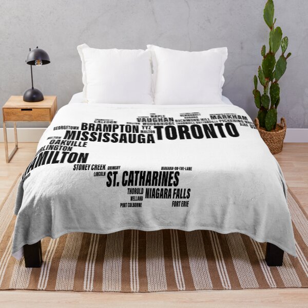 Item preview, Toronto Typography Map - GTA Golden Horseshoe City Fonts designed and sold by Tomas Munoz.
