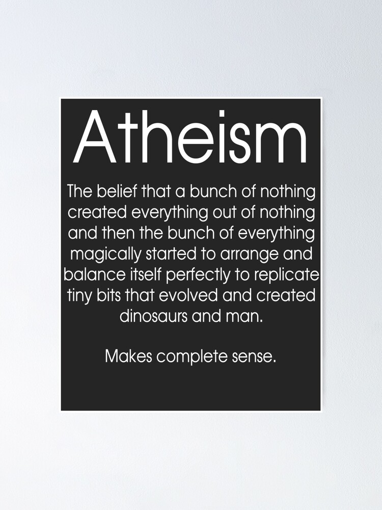 Atheism Cynical Definition " Poster by JakeRhodes | Redbubble