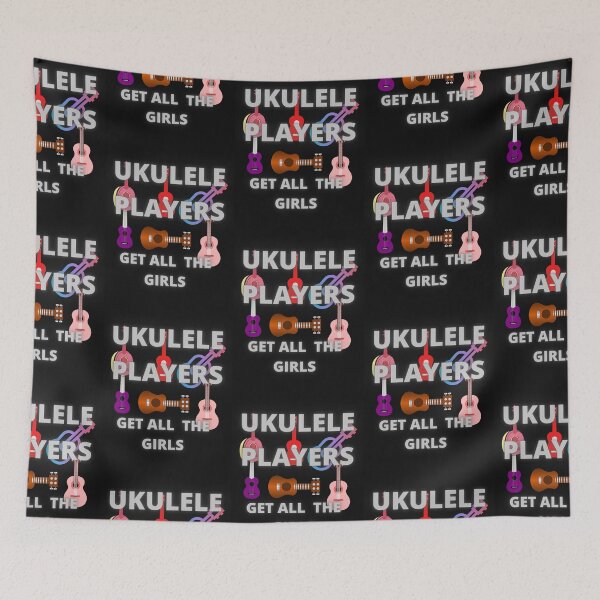 Item preview, UKULELE PLAYERS GET ALL THE GIRLS designed and sold by Highhocreations.