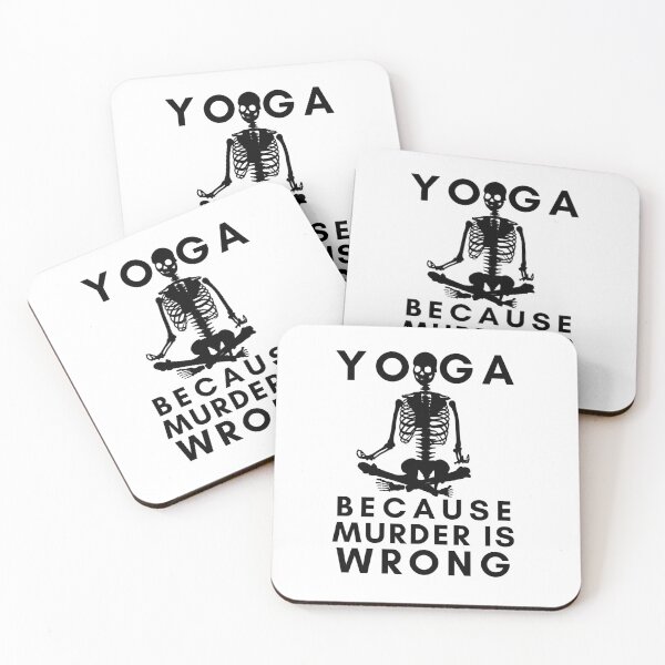 Item preview, Yoga Because Murder Is Wrong designed and sold by JodyTaylor8.