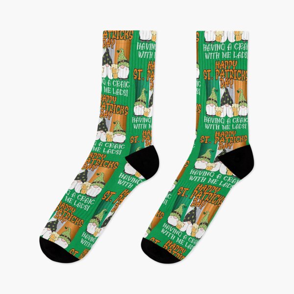 Item preview, HAPPY ST. PATRICKS DAY, HAVING A CRAIC WITH ME LADS, WHAT'S THE CRAIC, FECKING EEJIT,  designed and sold by R B Chrystal.