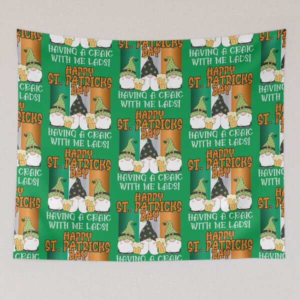 Item preview, HAPPY ST. PATRICKS DAY, HAVING A CRAIC WITH ME LADS, WHAT'S THE CRAIC, FECKING EEJIT,  designed and sold by R B Chrystal.
