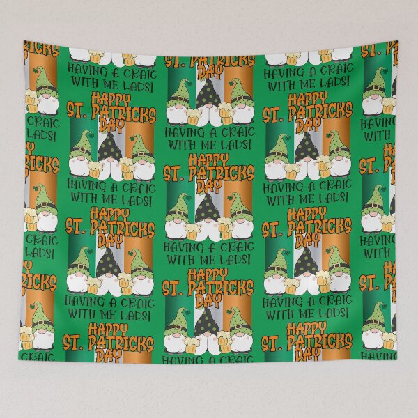 Item preview, HAPPY ST. PATRICKS DAY, HAVING A CRAIC WITH ME LADS, WHAT'S THE CRAIC, FECKING EEJIT,  designed and sold by R B Chrystal.