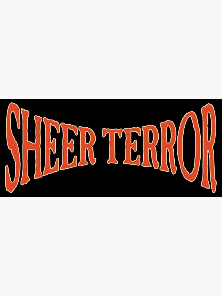 "Sheer Terror Red Logo" Poster for Sale by Hotboycyde Redbubble