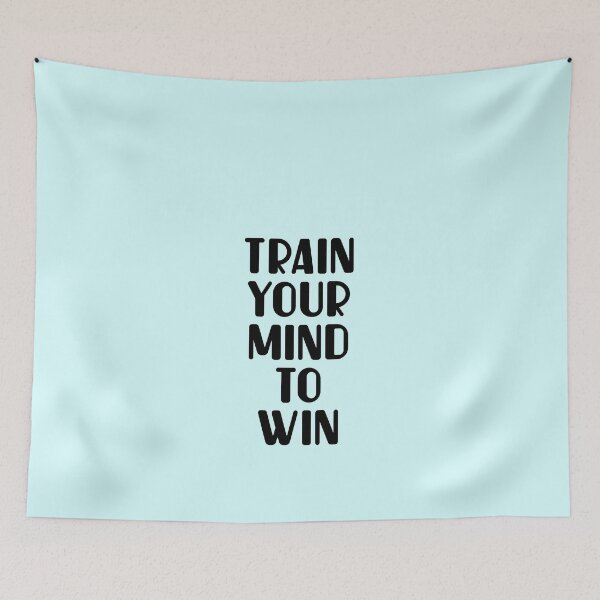 Item preview, Train your mind to win meditation quote designed and sold by PrimeScripts.