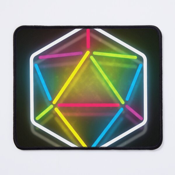 Item preview, Neon D20 - Rainbow designed and sold by Cephalophane.