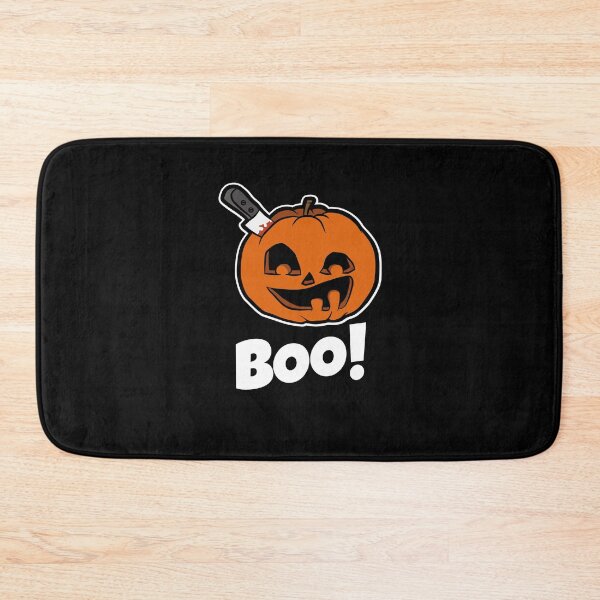 Item preview, Silly Pumpkin Face With Knife in Head Boo For Halloween Kawaii Style designed and sold by brandoseven.