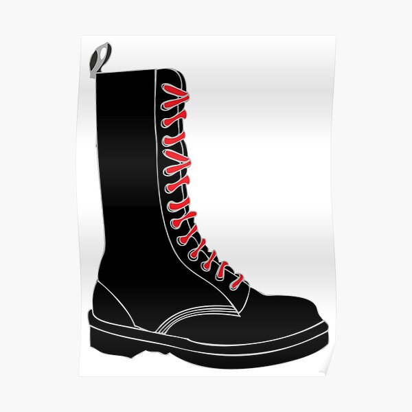 Boot with red laces [skinhead]\