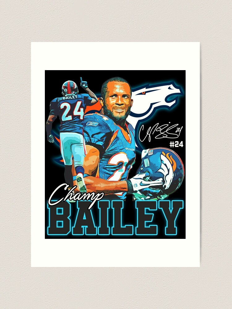 Champ Bailey Football Signature Vintage Retro 80s 90s Rap Style Perfect  Gift For Football Lovers | Essential T-Shirt