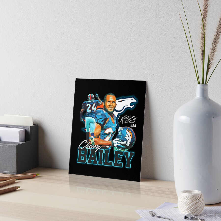 Champ Bailey Art Sticker for Sale by PinkChaosBo