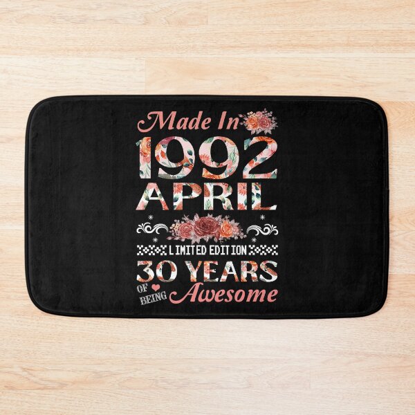 Item preview, 30th Birthday Flowers Gift for Women Born in April 1992 designed and sold by RachaelEliezer.