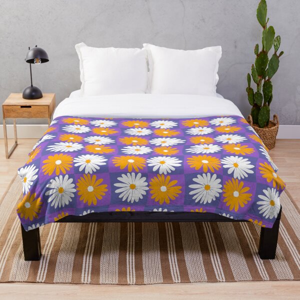 Item preview, Very Peri Checkered Board Daisies designed and sold by ArtforSoul21.