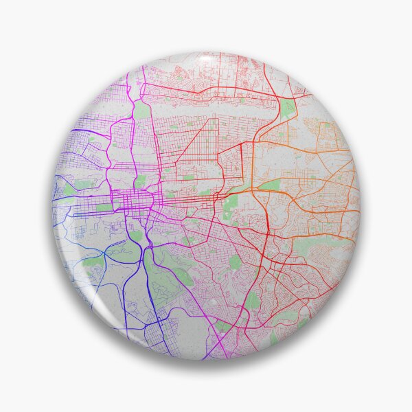 Item preview, Mapa de la ciudad de Pretoria de Gauteng, Sudáfrica - Colorido designed and sold by deMAP.