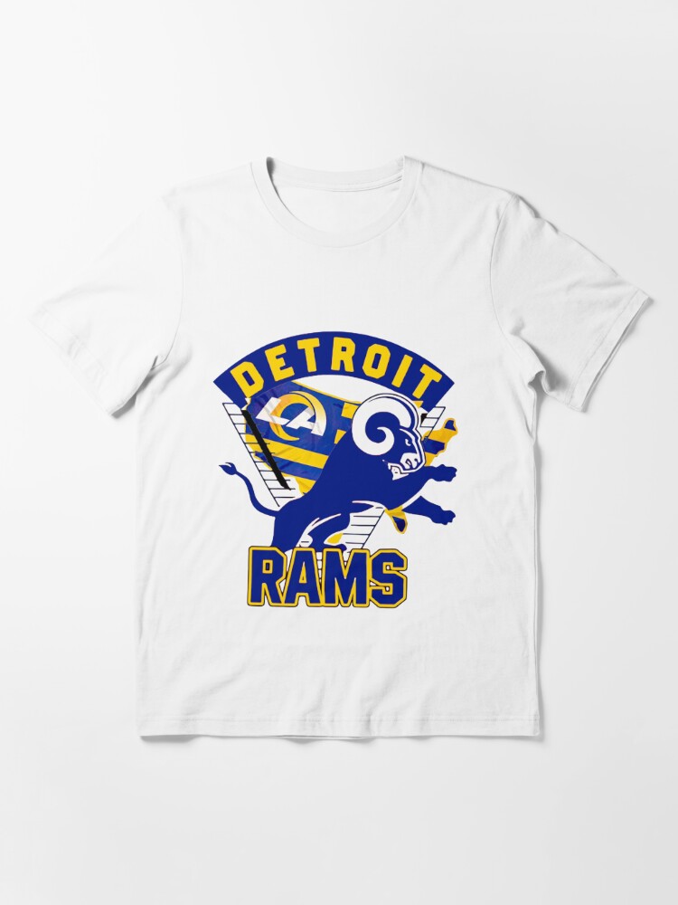 Mi Tees Detroit Rams T Shirt Athletic Heather / L