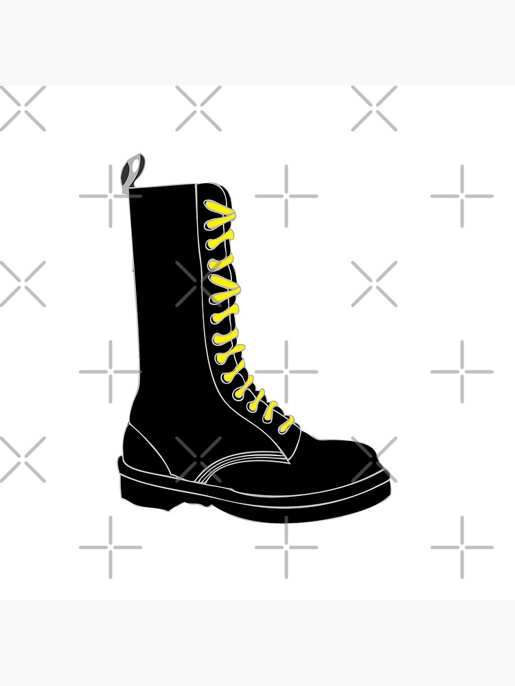 Boots with hot sale yellow laces