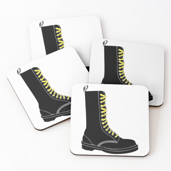 Item preview, Boot with yellow laces [skinhead] designed and sold by lazarusheart.