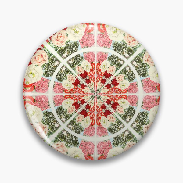 Item preview, Vintage Red White and Pink Rose Abstract designed and sold by SeaChangeDesign.