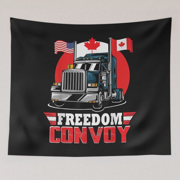 Item preview, Canada Freedom Convoy 2022 Canadian Truckers Support T-Shirt designed and sold by Kellner-Platt.