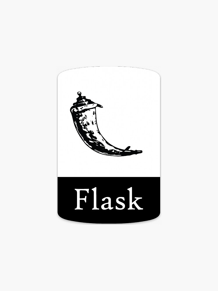 "Flask logo" Sticker by vect0r Redbubble
