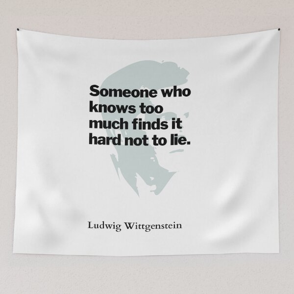 Item preview, Ludwig Wittgenstein designed and sold by HumanQuoteLand.