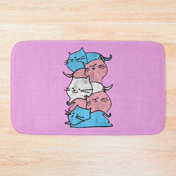Item preview, Transgender Pride Cat Flag Cats Pile Trans Pride Cute Gifts  designed and sold by alenaz.
