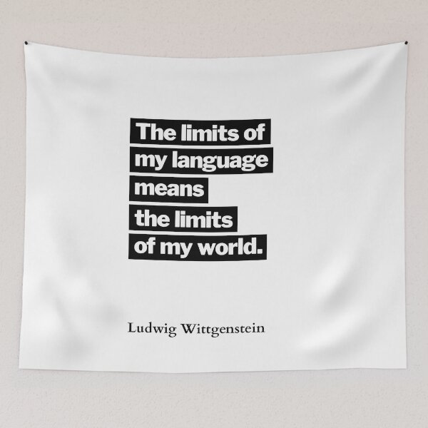 Item preview, Ludwig Wittgenstein designed and sold by HumanQuoteLand.