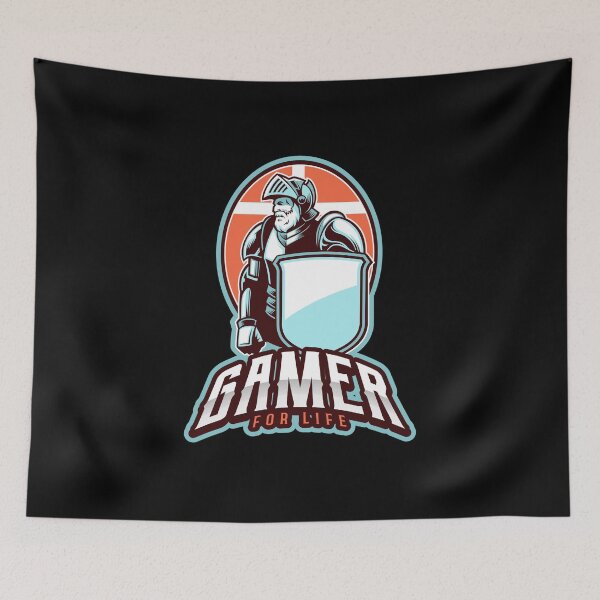 Item preview, Gamer for Life with Bearded Knight designed and sold by PRIVARSHU.