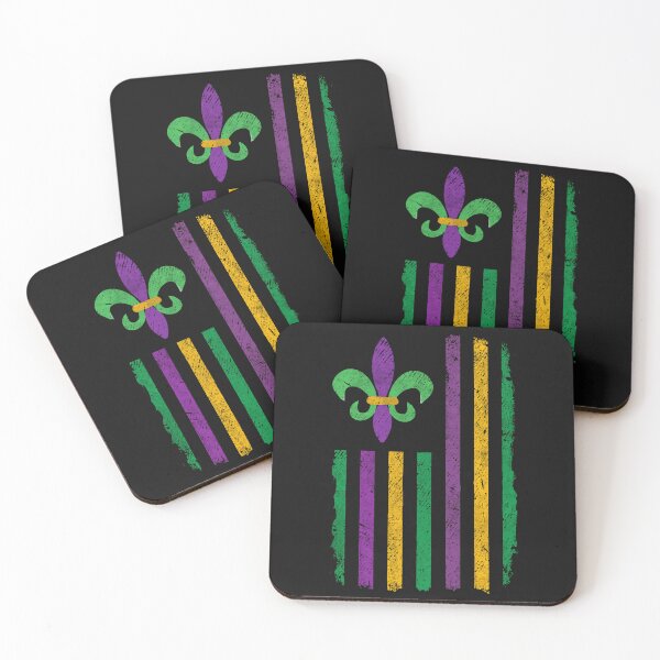 Item preview, Mardi Gras USA Flag American Celebration New Orleans Festival  designed and sold by alenaz.
