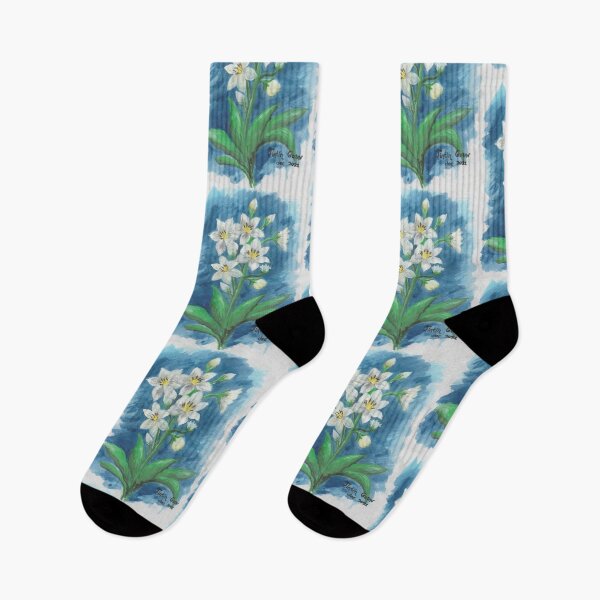 Item preview, white amazon lily flower designed and sold by tintingouw.