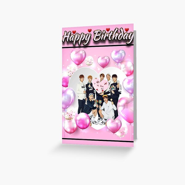 'Happy Birthday' BTS Greeting Card Greeting Card