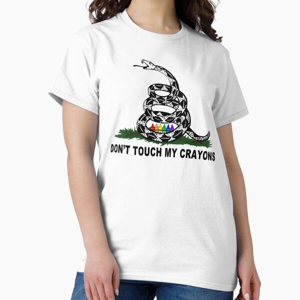 Item preview, Military Crayons Shirt - Don't Touch My Crayons Shirt Snake Flag designed and sold by dgavisuals.