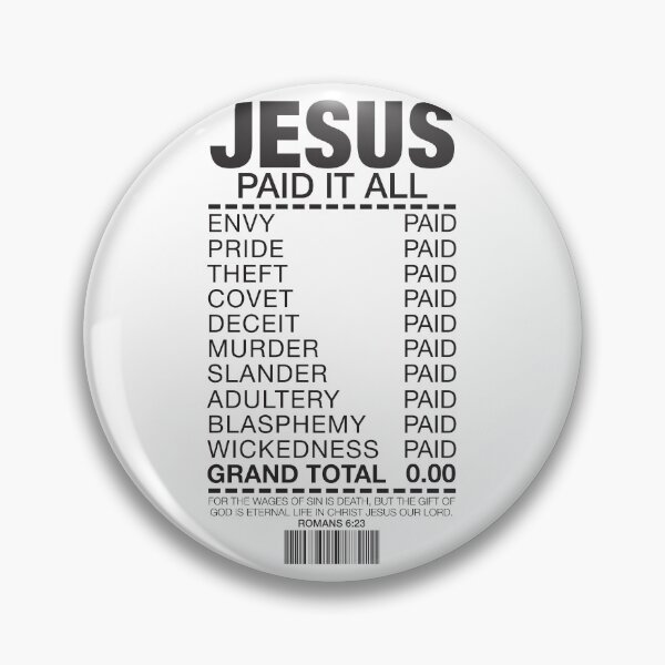 Item preview, Jesus Paid It All designed and sold by plushism.