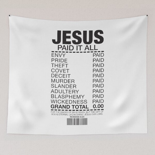 Item preview, Jesus Paid It All designed and sold by plushism.