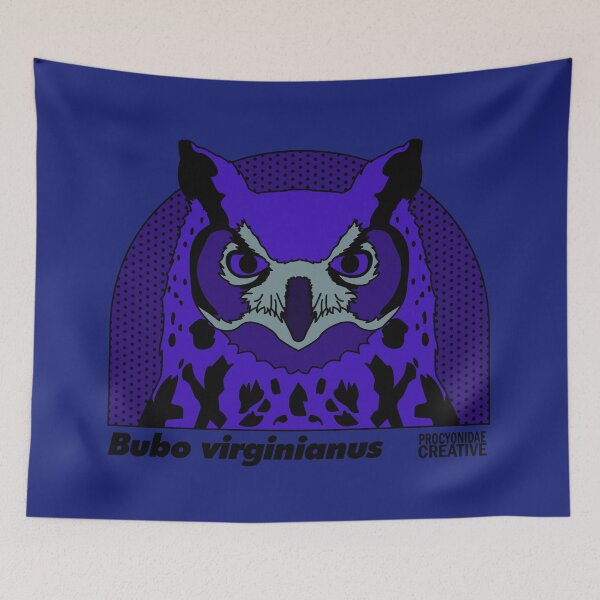 Item preview, Great horned owl designed and sold by Procyonidae Creative.