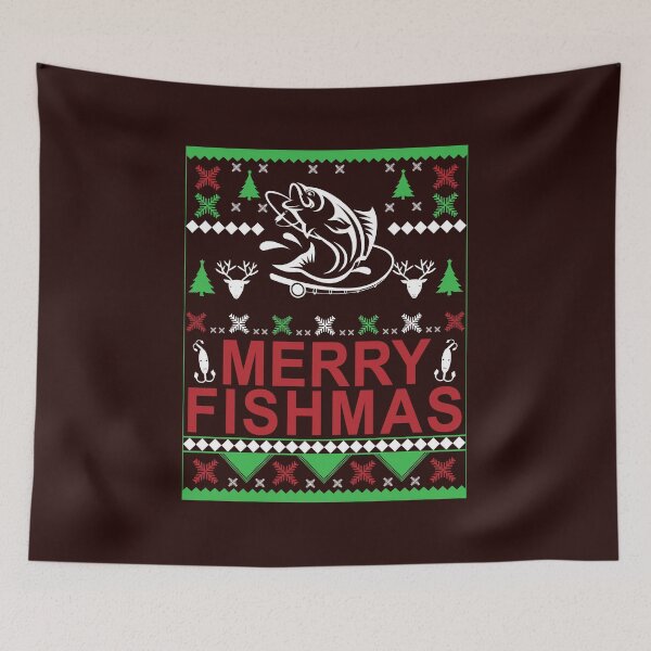 Item preview, Merry Fishmas Merry Christmas Fishing Lover designed and sold by SteffenLindner.