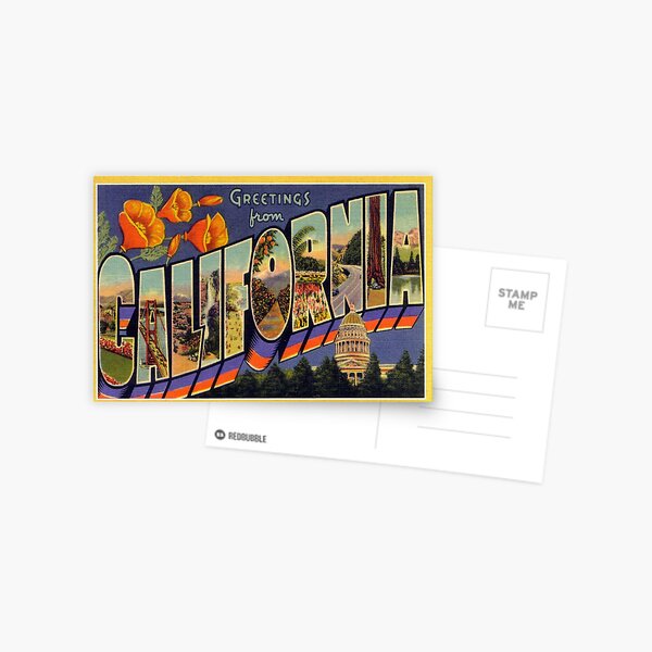Vintage California Travel Postcard Postcard