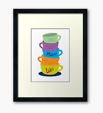 Lámina enmarcada Tazas, Gilmore Girls