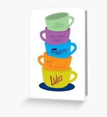 Tarjeta de felicitación Tazas, Gilmore Girls