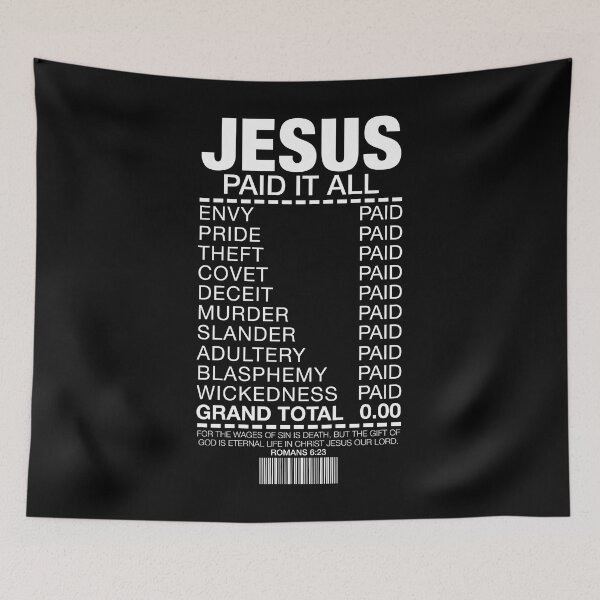 Item preview, Jesus Paid It All designed and sold by plushism.