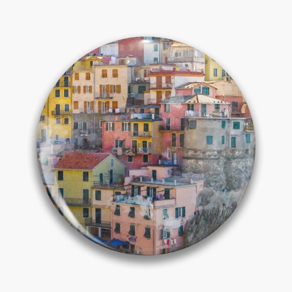 Item preview, Cinque Terre Watercolor Art designed and sold by Blok45.
