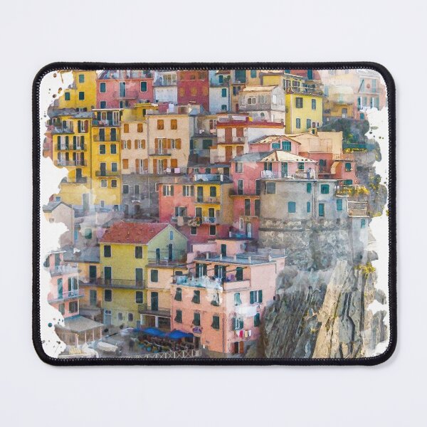 Item preview, Cinque Terre Watercolor Art designed and sold by Blok45.