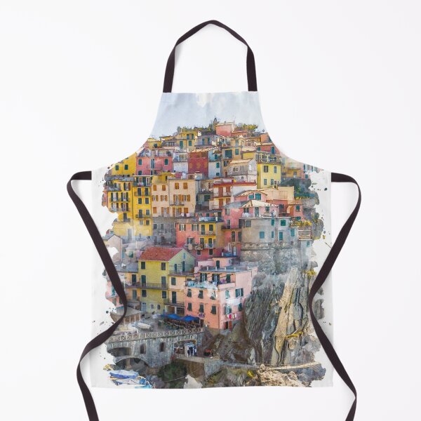 Item preview, Cinque Terre Watercolor Art designed and sold by Blok45.