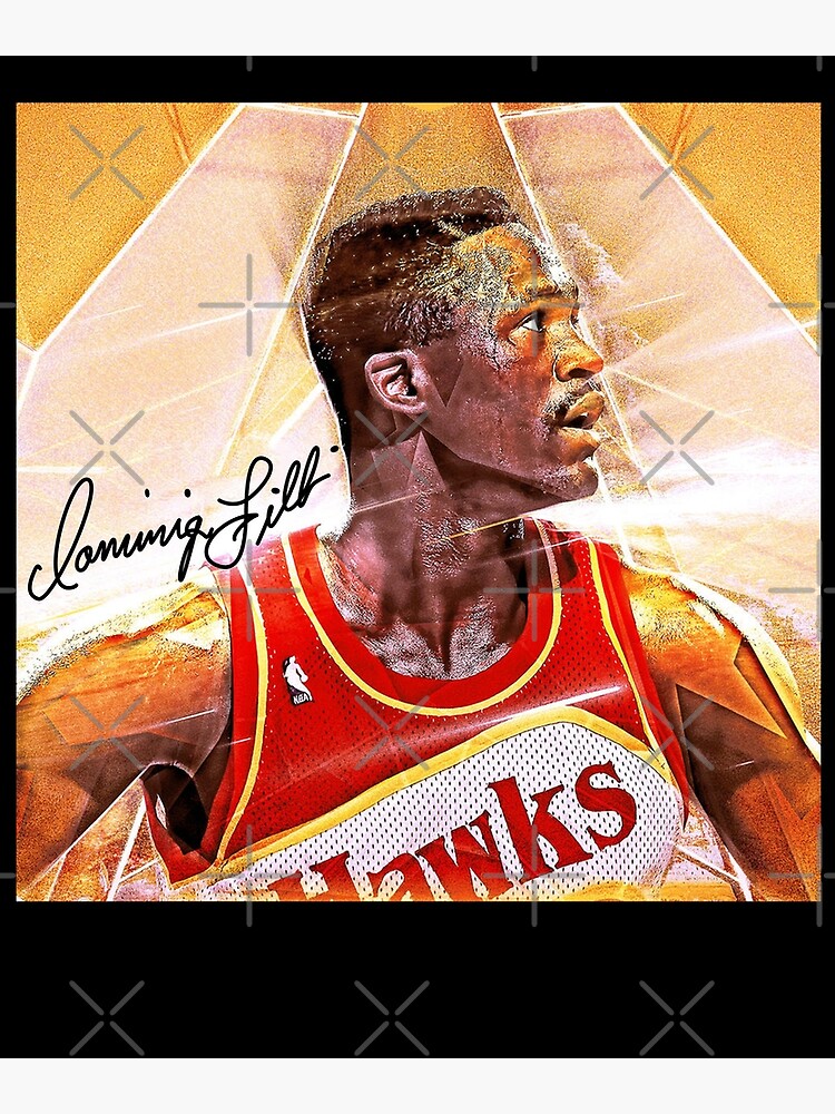 Dominique Wilkins Basketball Signature Vintage Retro 80s 90s Rap