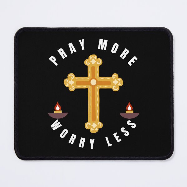Item preview, Pray More Worry Less - Short Christian Quotes | Bible Verse designed and sold by Delandor.