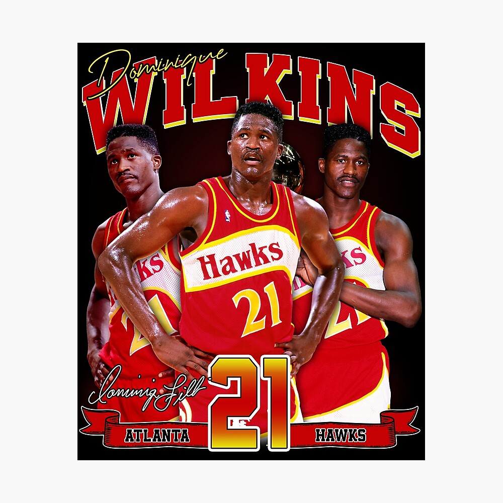 Dominique Wilkins Atlanta Hawks Adidas NBA Throwback Swingman