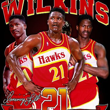 Dominique Wilkins Basketball Signature Vintage Retro 80s 90s Rap Style  Perfect Gift For Basketball Lovers Sticker for Sale by TrendyNatalia