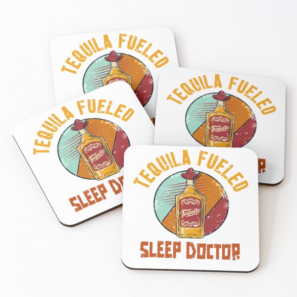 Item preview, Retro Vintage Tequila Fueled Dark Half Sleep Doctor Love You designed and sold by NathanaPagac70.